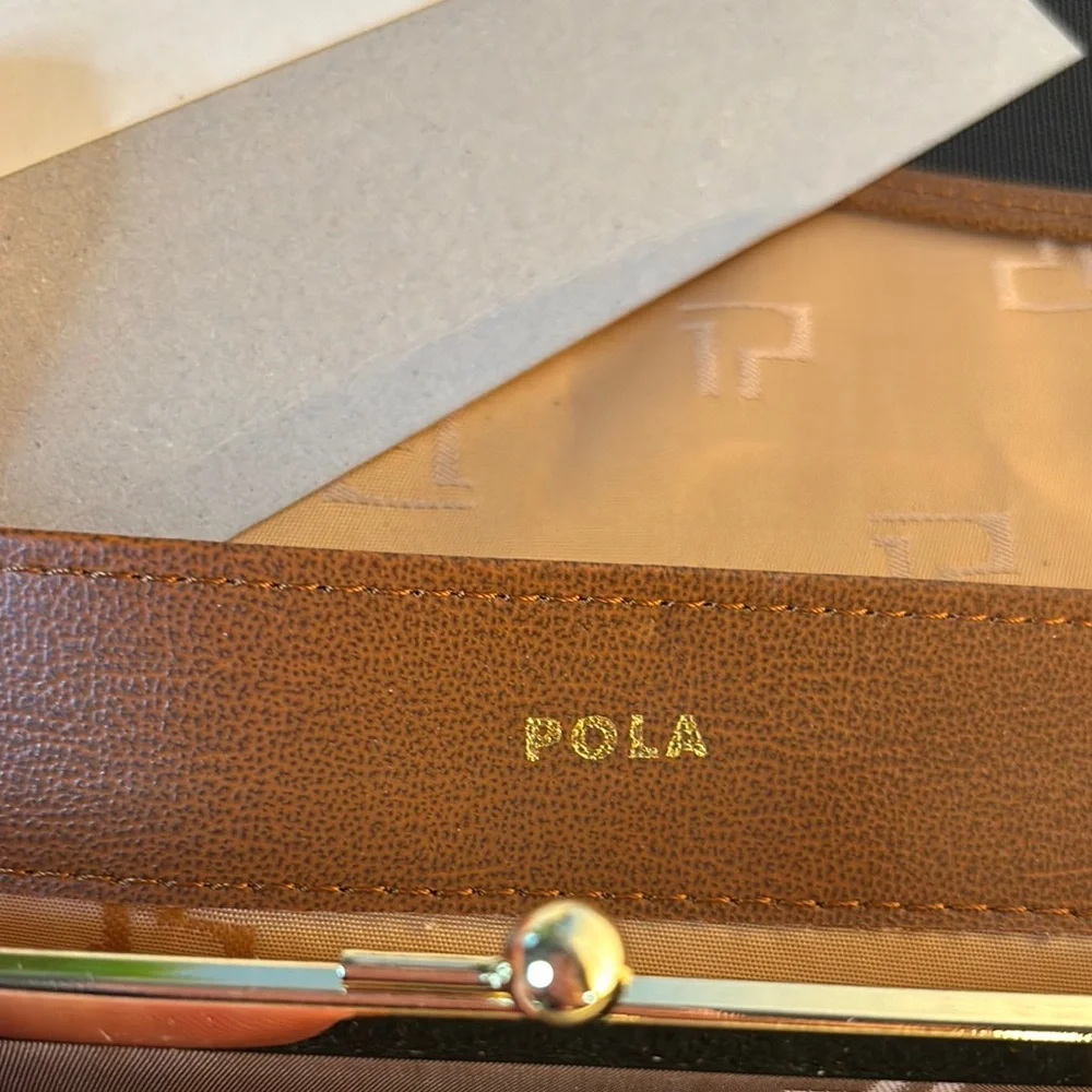 Pola Elegant Black and‎ Brown Wallet